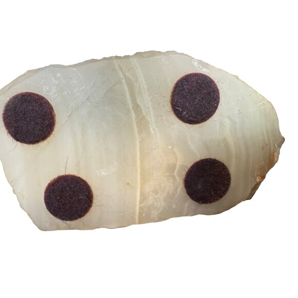 VTG John Demott Signed Mid Century Brass Sailboat Sculpture Onyx Quartz - Picture 8 of 8